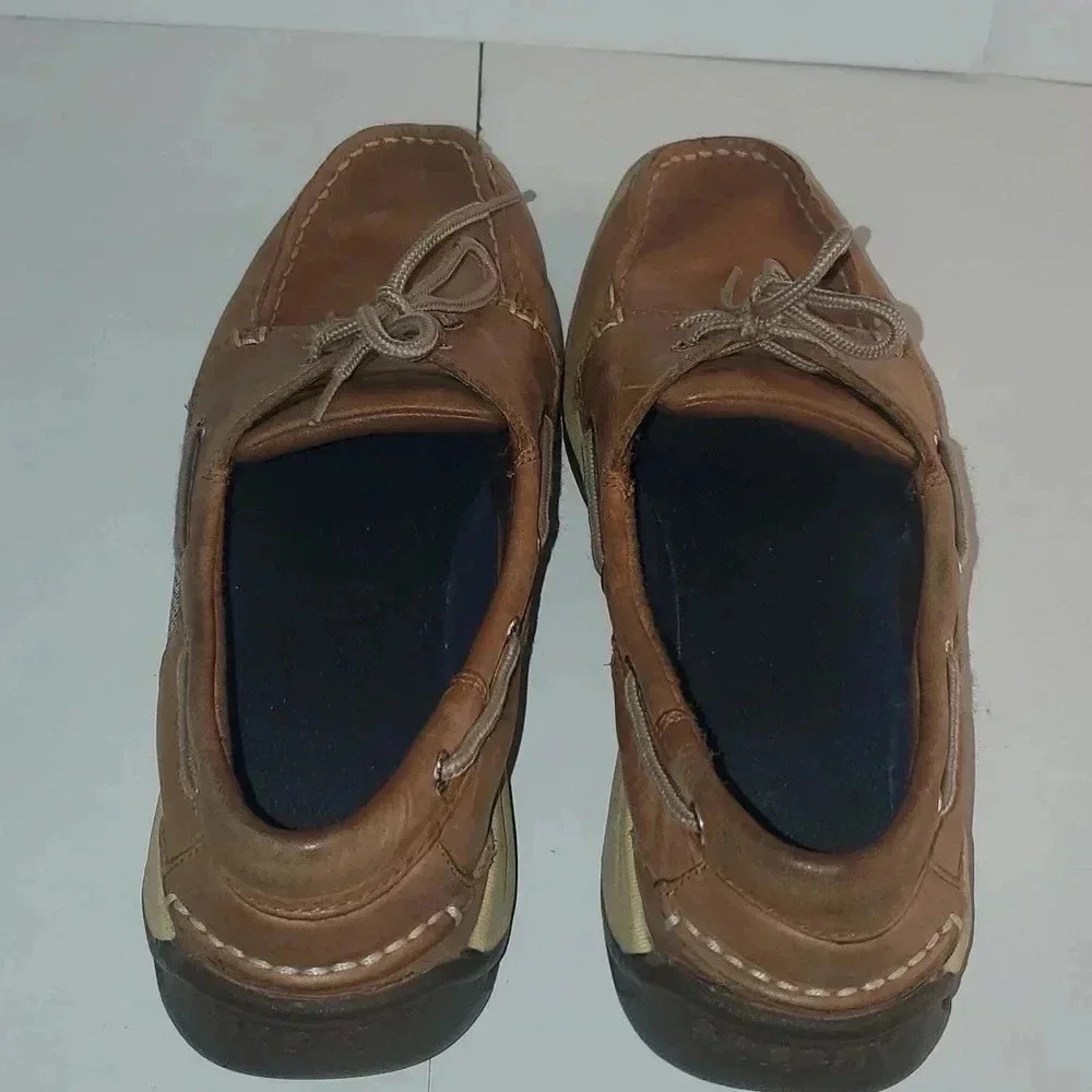 Sperry Intrepid 2 Eye Boat Shoe Moc Silhouette Dark Tan Sz 11.5 M Mens - Picture 5 of 12
